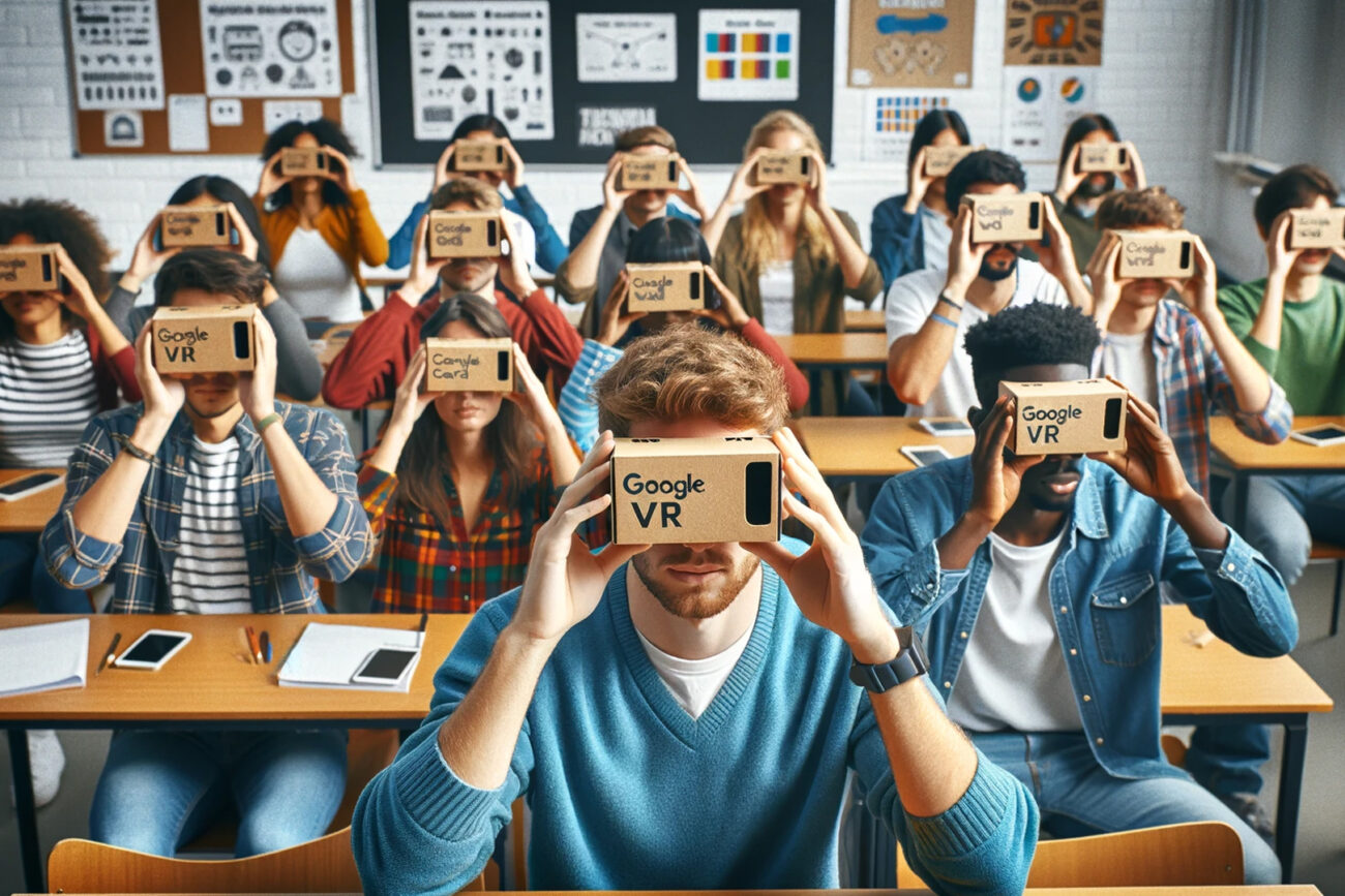 google cardboard university students